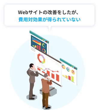 Webサイトの改善をしたが、費用対効果が得られていない
